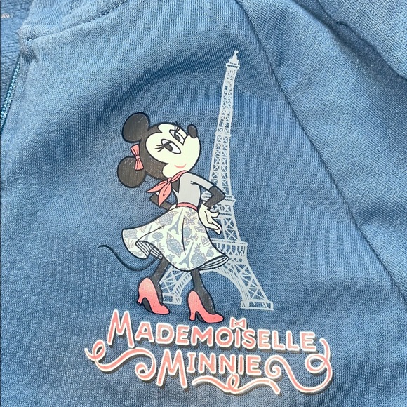 DisneyParks Mademoiselle Minnie Mouse Zip Up Hoodie WDW Epcot France Size L - Picture 6 of 10